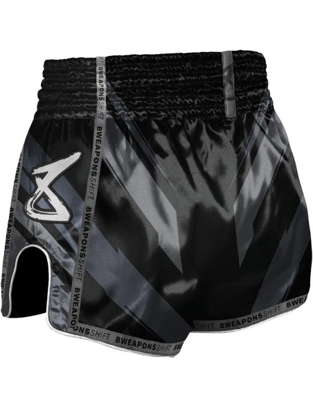 8 Weapons Mauy Thai Shorts Shift Schwarz/Matt