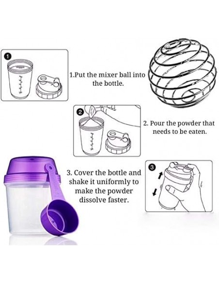 4 Stück Edelstahl Shaker-Kugeln (4,1 Cm) – Für Protein-Shakes, Dressing & Mehr