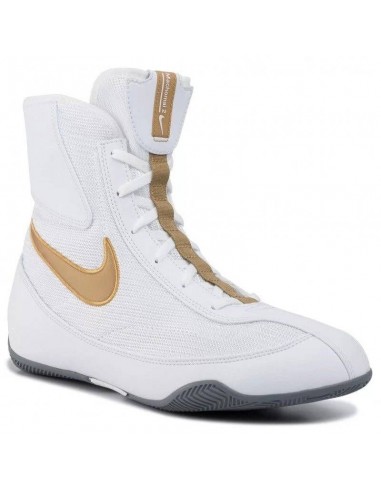 Nike Machomai 2 blanc/or : des chaussures parfaites pour les boxeurs rapides