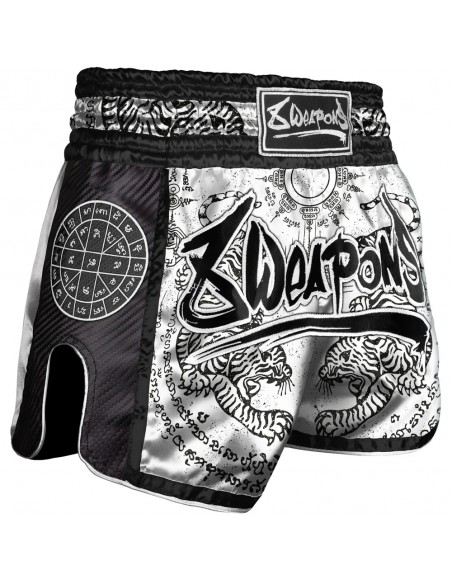 Sak Yant Tigers - Short Muay Thai Carbon de 8 Weapons acheter en ligne