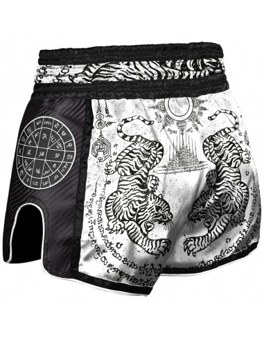 Sak Yant Tigers - Short Muay Thai Carbon de 8 Weapons acheter en ligne