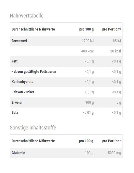 Acquista All Stars Glutammina: 5000 mg di L-Glutammina per porzione