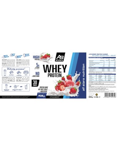 All Stars Whey Protein Proteine premium in polvere per un ottimo sviluppo muscolare