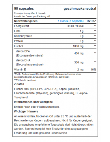 Omega3 - Fatty Acids - BioTech USA buy in swiss online shop