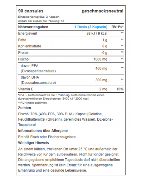 Omega3 - Fatty Acids - BioTech USA buy in swiss online shop