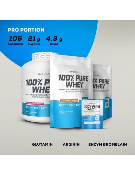 Bio Tech USA 100% Pure Whey 454g compra nel negozio online svizzero