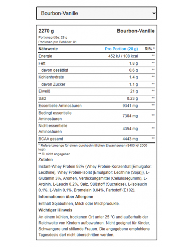 Acquista Pure Whey 100% proteine del siero del latte BioTech USA nel negozio online svizzero