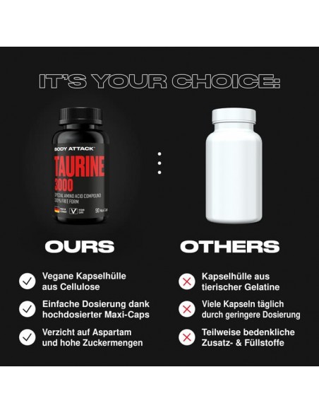 Body Attack Taurine 3000 60 Stk Swiss Edition