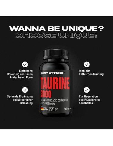 Body Attack Taurine 3000 60 pcs