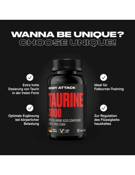 Body Attack Taurine 3000 60 Stk Swiss Edition