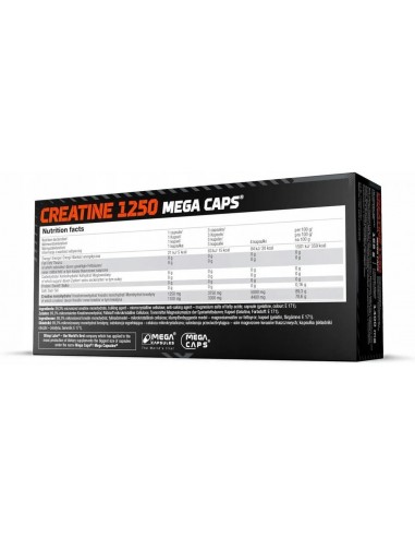 Acheter Olimp Creatine 1250 Mega Caps pour ton succès