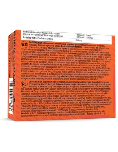 Olimp Caffein Kick - la poussée d'énergie supplémentaire