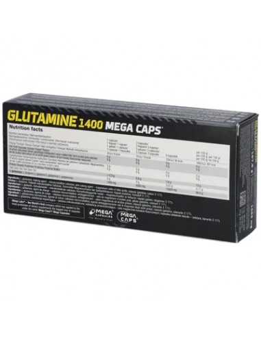 Pure L-glutamine: Olimp Glutamine Mega Caps 1400 mg
