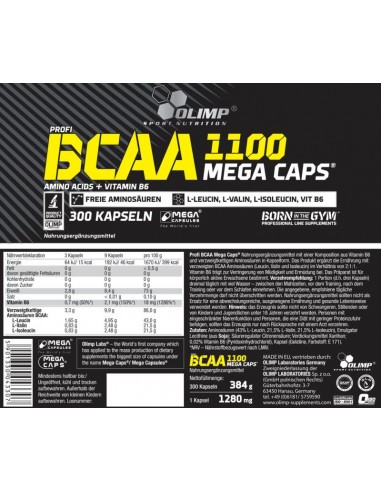 Olimp BCAA 1100 300 Mega Caps
