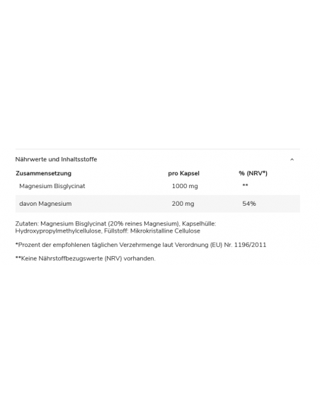 Gods Rage Magnesium bisglycinate 120 Capsules