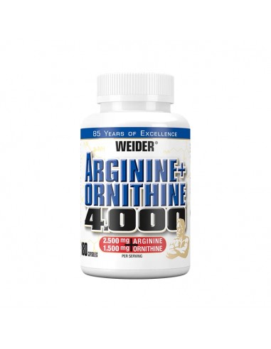 High-dose amino acids: Weider Arginine + Ornithine 4000