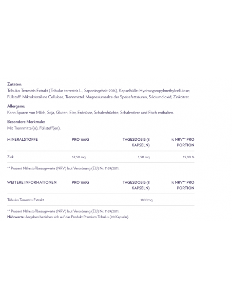 Weider Nutrition Premium Tribulus - acquista nel negozio online svizzero