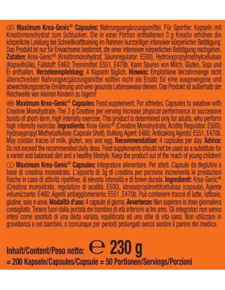 Weider Maximum Krea-Genic - Creatine buy in Swiss online shop