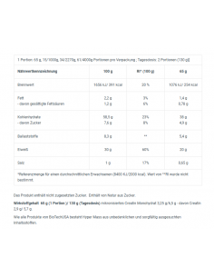 Hyper Mass: Il tuo gainer con creatina - più massa muscolare ed energia 2