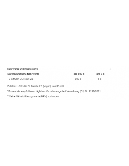 Citrulline Malate puro - GN Laboratories Nano Pure compra online