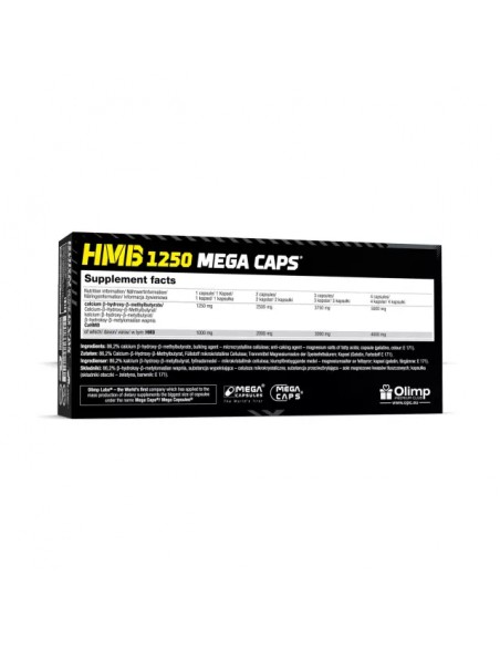 Acheter HMB 1250 Mega 120 pcs - Olimp dans notre boutique en ligne suisse