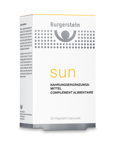 Burgerstein Sun : protège ta peau du soleil