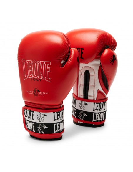 Discover the new Leone Iconic boxing gloves in red