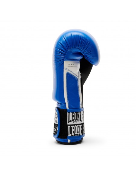 Gants de boxe de Leone : série Iconic en bleu