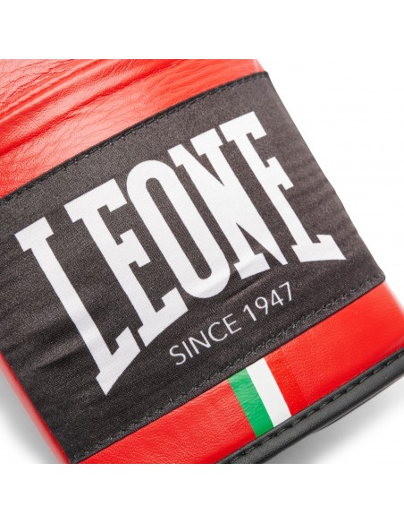 Boxe da professionista: Leone Shock Plus in rosso - allacciata