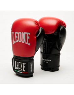 Guanti da boxe per principianti: Leone Thunder in rosso