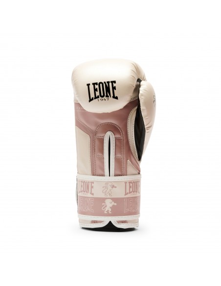 Guanti da boxe alla moda: Leone Iconic in colore perlato