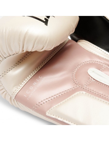 Guanti da boxe alla moda: Leone Iconic in colore perlato