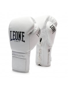 The Greatest Gants de boxe en blanc : fermeture à lacets