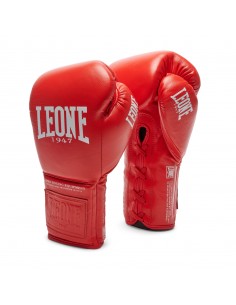 The Greatest Gants de boxe en rouge : fermeture à lacets