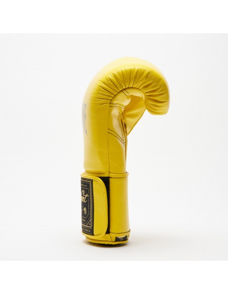 Leone Sport Gants de boxe dorés faits main en cuir de vache