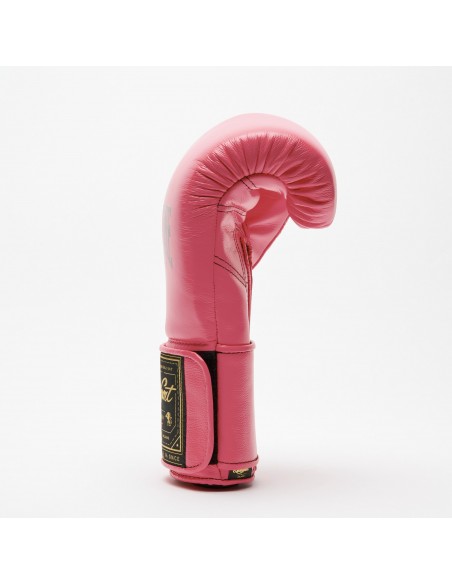 Leone Sport Handgemachte goldene Boxhandschuhe aus Rindsleder