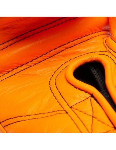 Leone Sport Handgemachte goldene Boxhandschuhe aus Rindsleder