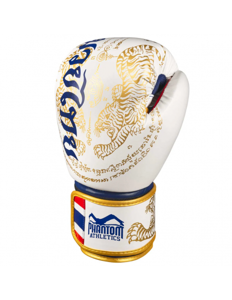 Phantom Boxhandschuhe Muay Thai Weiss/Gold