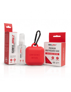 Tieni pulito il tuo paradenti con il Safejawz Care Bundle