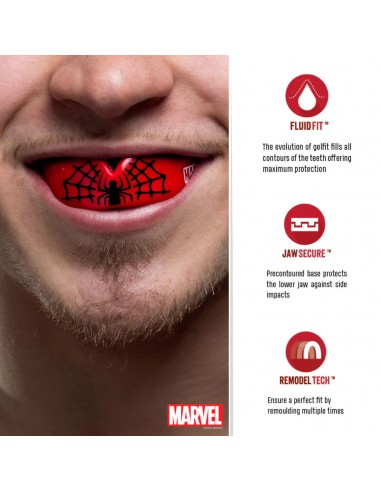 Perfect fit: SAFEJAWZ® Spiderman mouthguard