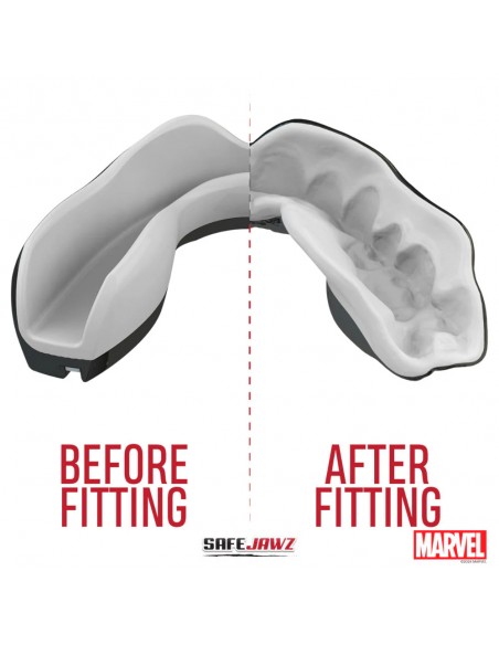 Perfect fit: SAFEJAWZ® Spiderman mouthguard