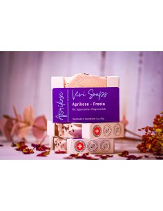 Savon au lait de chèvre - Abricot Fresia savon artisanal acheter en ligne