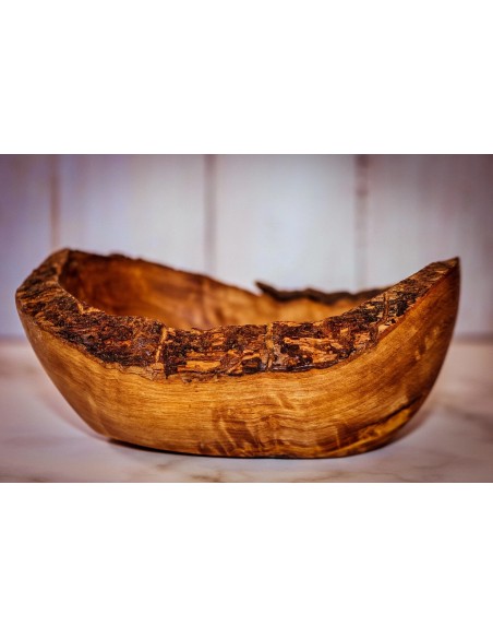 Porte-savon rustique en bois d'olivier : Unique & Robuste