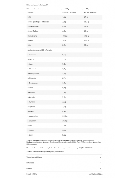 Gods Rage Viking Whey - Proteine del siero di latte in polvere 1kg acquista online