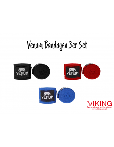 Découvre Venum Kontact : set de 4m de bandages de boxe