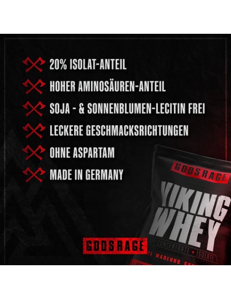 Gods Rage Viking Whey - Proteine del siero di latte in polvere 1kg acquista online