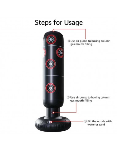 Inflatable punching bag: ideal standing punching bag for the home