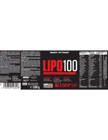 Soutiens ton métabolisme énergétique avec Lipo 100 - Body Attack