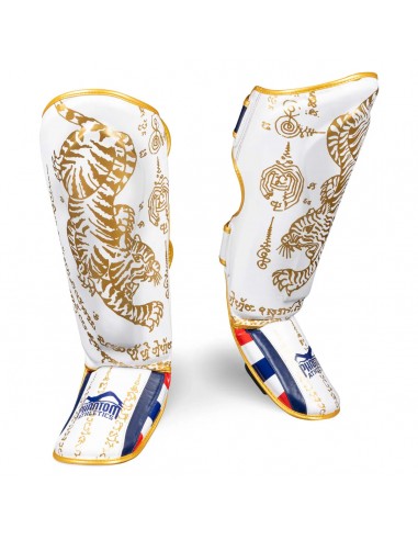 Phantom Muay Thai Schienbeinschutz Weis/Gold
