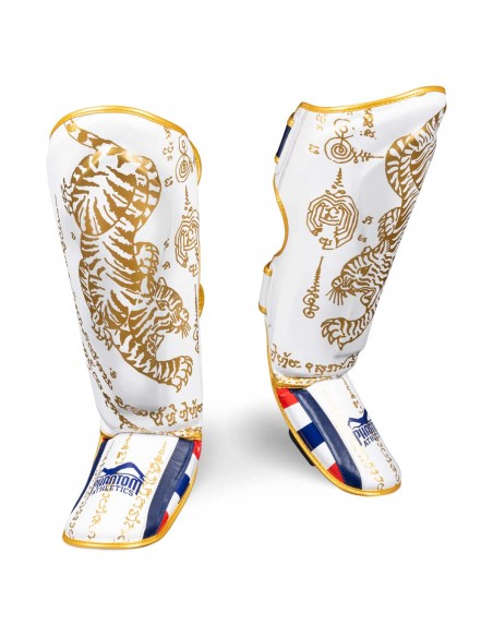 Phantom Muay Thai Schienbeinschutz Weis/Gold